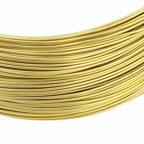 Product Aluminum wire Ø1mm gold decoration wire round 120g