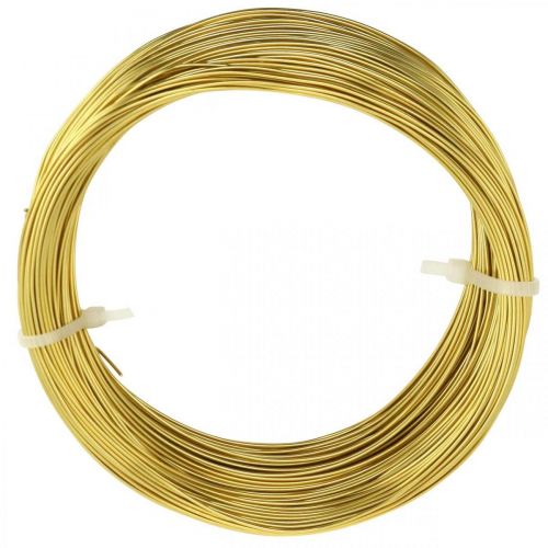 Product Aluminum wire Ø1mm gold decoration wire round 120g