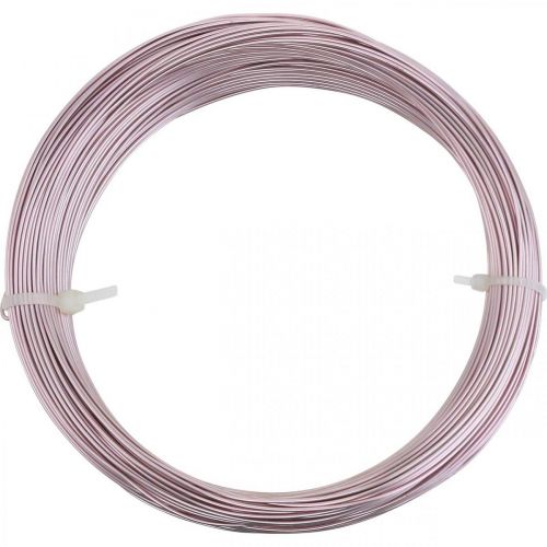 Product Aluminum wire Ø1mm pink decorative wire round 120g