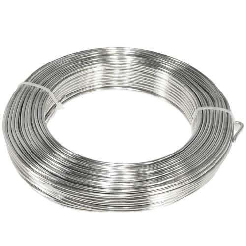 Aluminium wire decorative wire craft wire silver Ø3mm 1kg