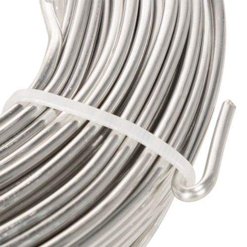 Aluminium Wire Silver 3mm Craft Wire for Creative Projects 1kg | Floristik24.co.uk