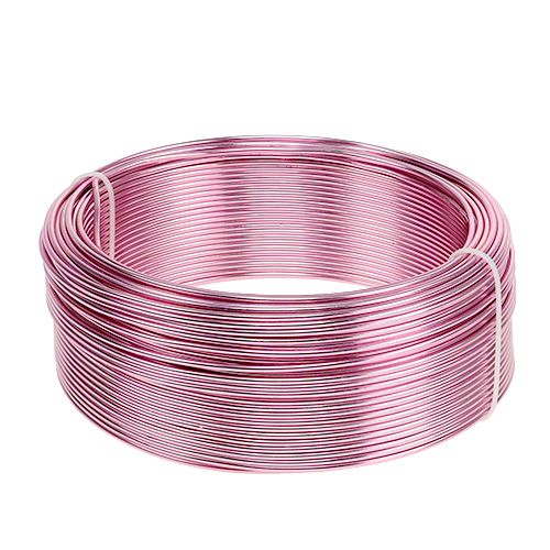 Floristik24 Aluminum wire Ø2mm Pink 500g (60m)