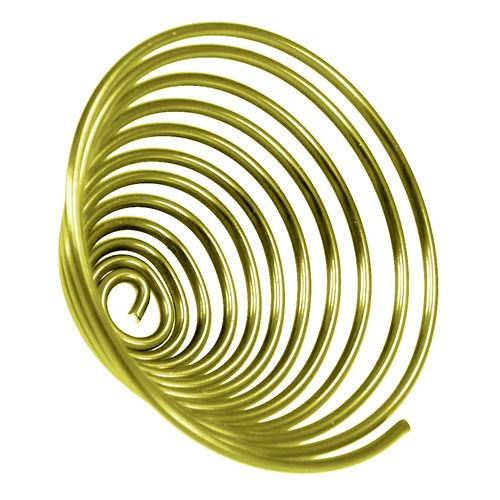 Floristik24 Aluminum snail metal snail gold 2mm 120cm 2pcs