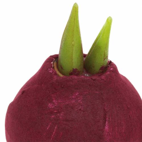 Floristik24 Amaryllis bulb Artificial Burgundy H12.5cm 3pcs