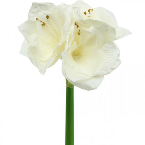 Floristik24 Artificial flower amaryllis white knight star Christmas decoration H40cm