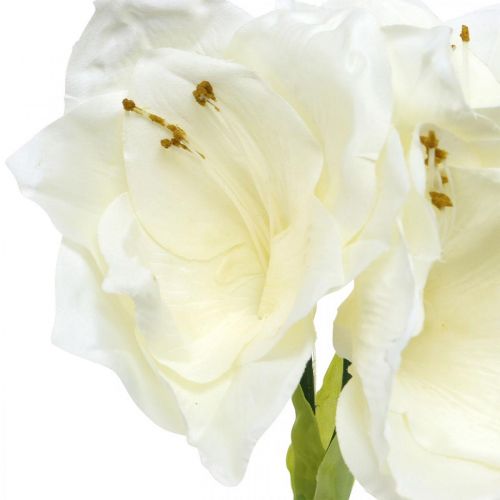 Floristik24 Artificial flower amaryllis white knight star Christmas decoration H40cm