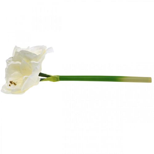 Floristik24 Artificial flower amaryllis white knight star Christmas decoration H40cm