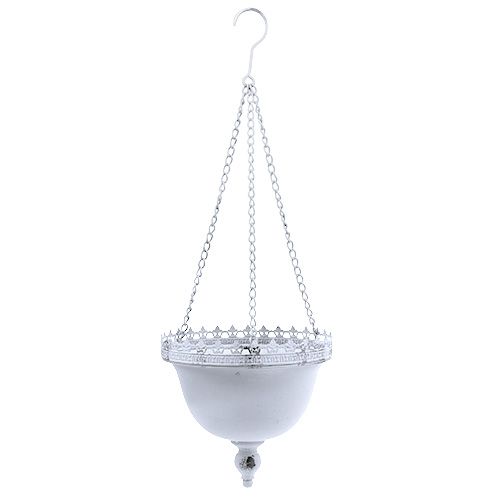 Floristik24 Hanging hanging lamp white Ø23cm H21cm