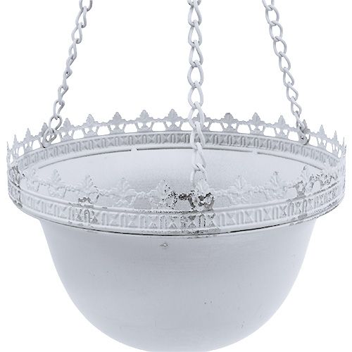 Floristik24 Hanging hanging lamp white Ø23cm H21cm