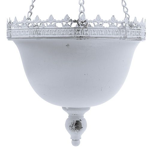 Floristik24 Hanging hanging lamp white Ø23cm H21cm