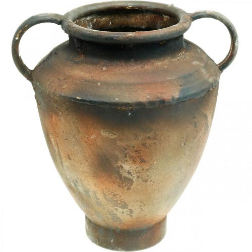 Floristik24 Amphora antique look for planting vase metal garden decoration H29cm