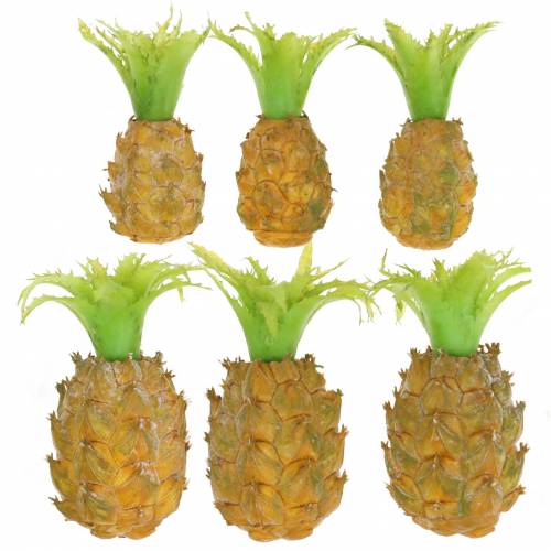 Product Mini pineapple artificial H6.5cm - 8cm 6 pcs