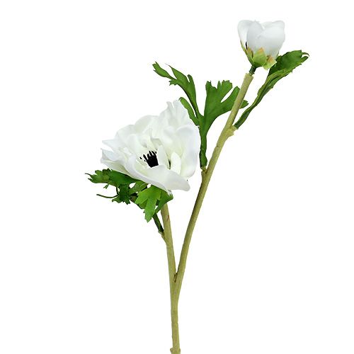 Anemone artificial white 6pcs