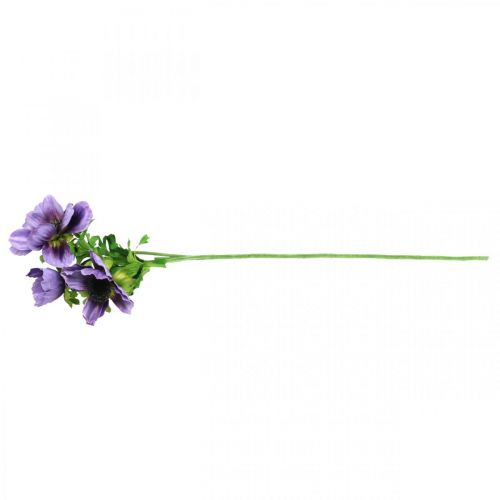 Floristik24 Artificial anemone, silk flower, artificial plant with flowers purple L55cm