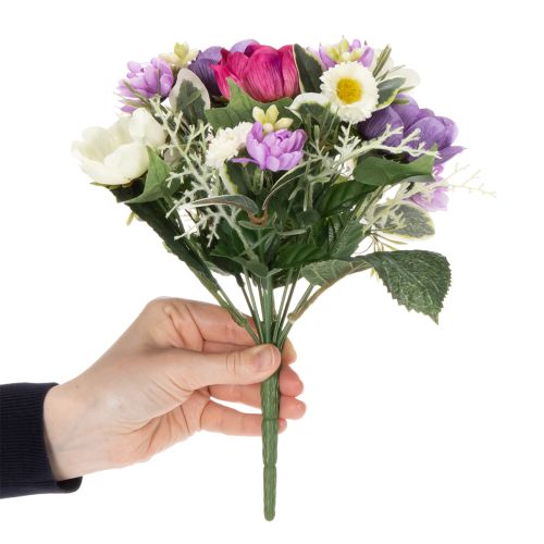 Product Artificial flower bouquet of anemones, spring decoration, versatile in a modern design, 26cm