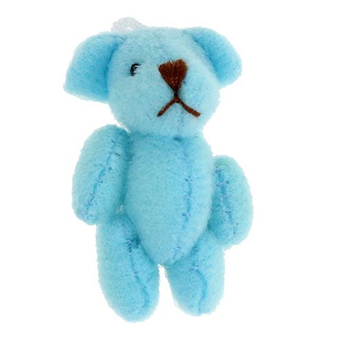 Product Pendant Bear Light Blue 3.8cm 12 pcs