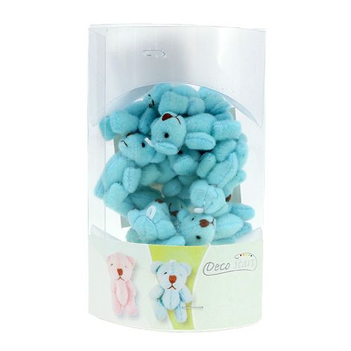 Product Pendant Bear Light Blue 3.8cm 12 pcs