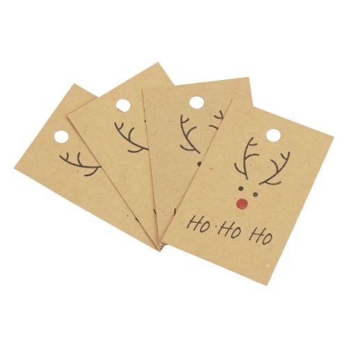 Product Christmas pendant for crafting reindeer 5.5x8.5cm 4pcs