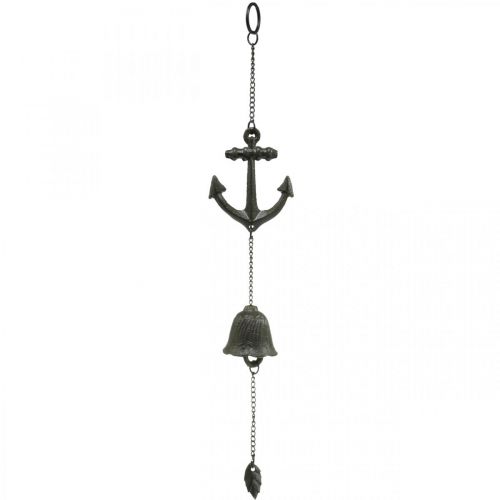 Floristik24 Hanger anchor bell, maritime decoration wind chime, cast iron L47.5cm