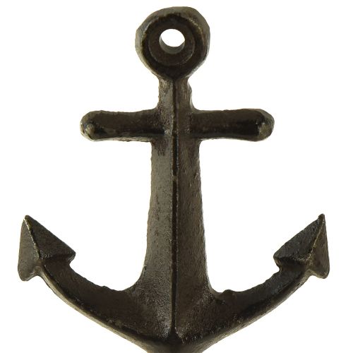 Floristik24 Wall hook wall decoration metal anchor maritime 6.5x5x13cm