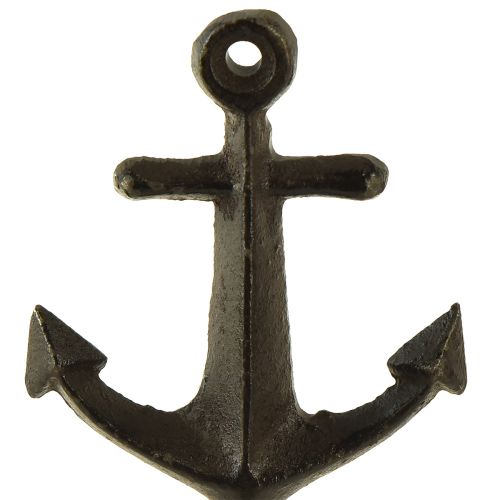 Product Wall hook wall decoration metal anchor maritime 6.5x5x13cm