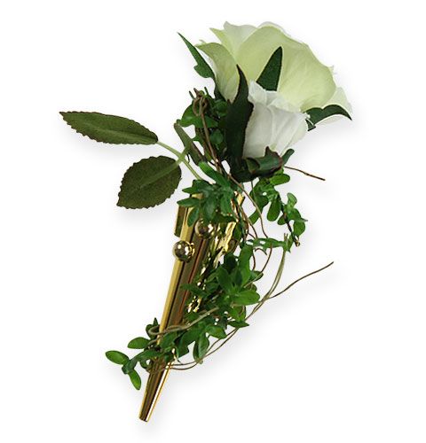 Floristik24 Wedding pin with magnet, shiny gold 7cm