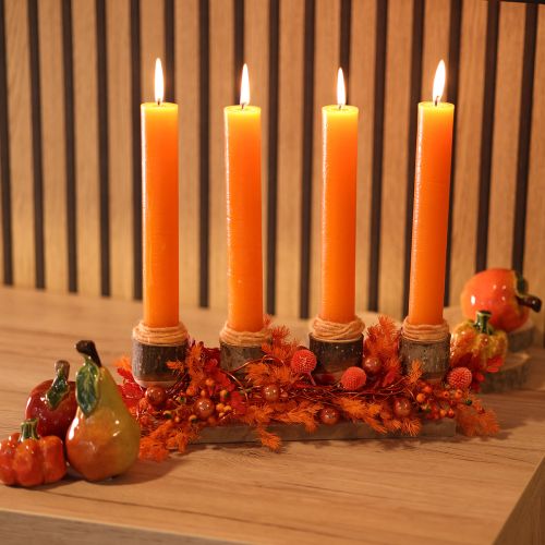 Artificial Fruit Set Apple Pear Decorative Item Autumn 12cm 3pcs | Floristik24.co.uk
