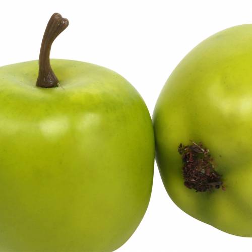 Product Decorative mini apples green-yellow artificial H4.3cm Ø3.6cm 24 pcs