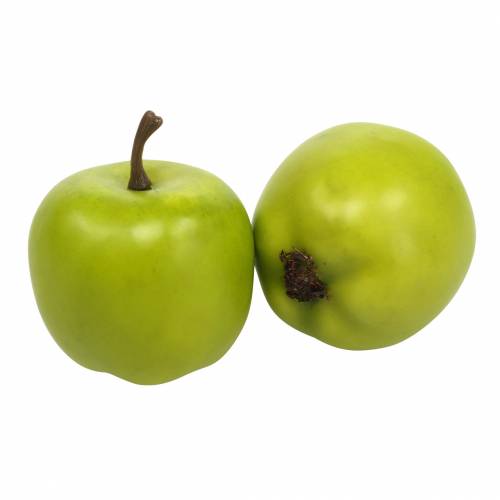 Product Decorative mini apples green-yellow artificial H4.3cm Ø3.6cm 24pcs