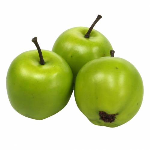 Decorative fruit mini apple artificial green 4.5cm 24 pcs