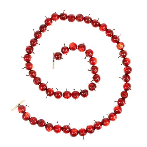 Floristik24 Apple garland red L 110cm