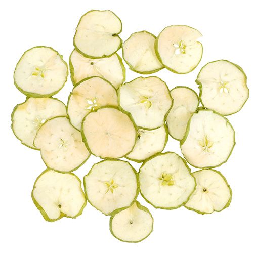 Floristik24 Apple slices green 500g