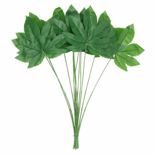 Floristik24 Aralia leaf with stem green L61.5cm 12pcs