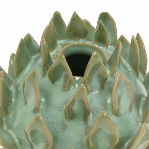 Floristik24 Decorative vase art shock ceramic green Ø9.5cm H9cm