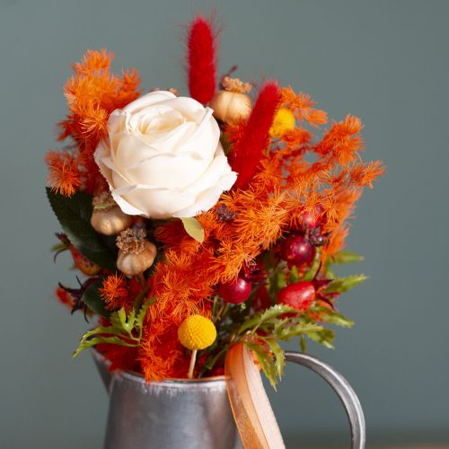 Orange Dyed Asparagus Fern Branch - Dried, 65cm, 80g | Floristik24.co.uk