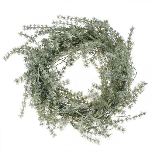 Product Larch wreath artificial decoration wreath frosted winter Ø20cm