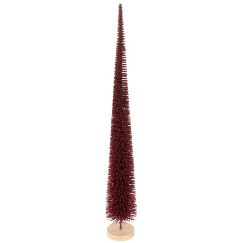 Decorative Christmas tree, slim tree figure on a wooden base, 60cm buy online | Floristik24.co.uk