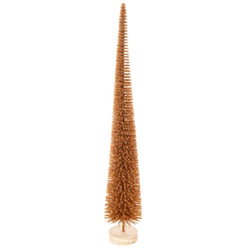 Artificial Christmas tree decoration, slim, with wooden base, 40cm, 3 pieces buy online | Floristik24.co.uk