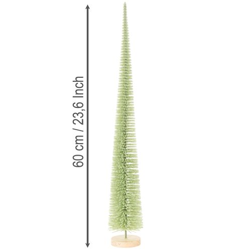 Artificial Christmas tree, decorative tree on a wooden base, 60cm | Floristik24.co.uk