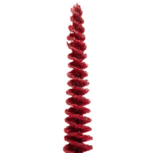 Modern slim decorative Christmas tree on a wooden base, 80cm | Floristik24.co.uk