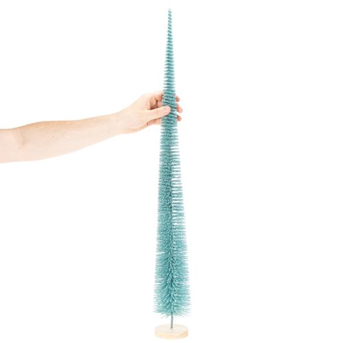 Artificial Christmas tree, decorative tree, delicate design with wooden base, 80cm | Floristik24.co.uk