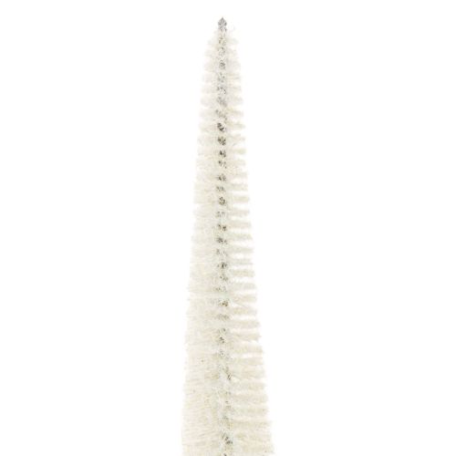 Decorative Christmas tree with wooden base for winter decoration, 40cm, 3 pieces | Floristik24.co.uk
