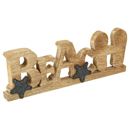 Floristik24 Stand lettering “Beach” maritime decoration wood 35×12cm