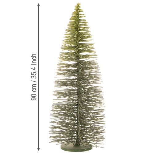 Artificial green Christmas tree with stand for table decoration, 90cm | Floristik24.co.uk