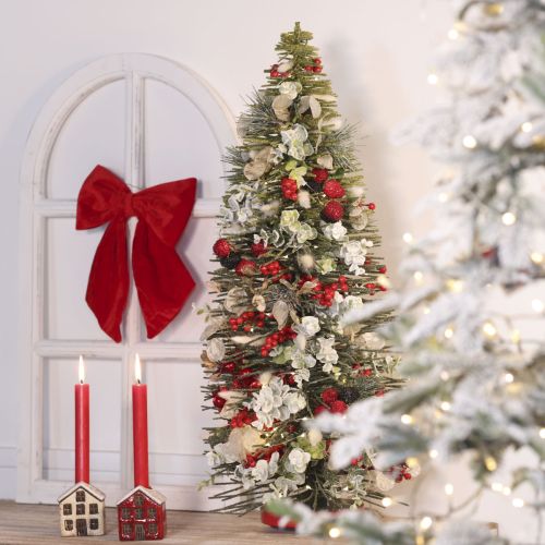 Artificial green Christmas tree with stand for table decoration, 90cm | Floristik24.co.uk