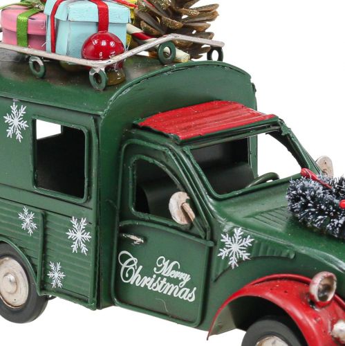 Floristik24 Christmas decoration car Christmas car vintage green L17cm