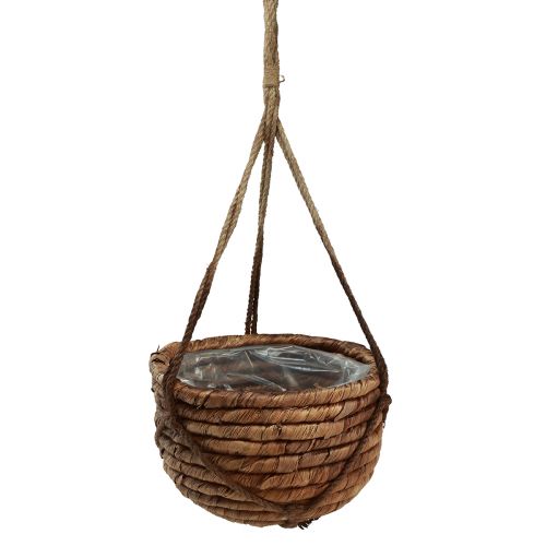 Floristik24 Basket for hanging water hyacinth brown 25/31cm set of 2