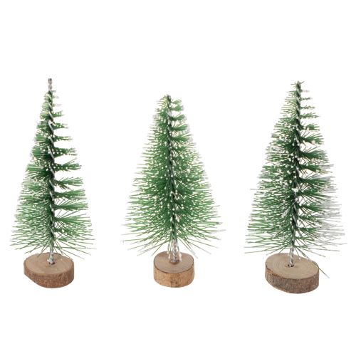 Artificial mini Christmas trees as table decorations for Christmas, snow-covered, 6cm, 12 pieces buy online | Floristik24.co.uk