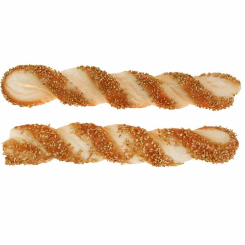 Floristik24 Sesame stick artificial food replica 24cm 2pcs