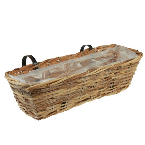 Product Balcony box flower box for hanging rattan natural L51cm